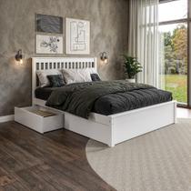 Conjunto Cama Queen com Dois Gavetões em Madeira Maciça Mv Outlet Conjunto Cama Queen com Dois Gavetões em Madeira Maciça Mv Outlet