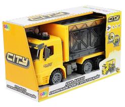 Conjunto Caminhão a Fricção Com Sons e Luzes R3141 BBR - BBR Toys