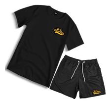 Conjunto Camisa 100% Algodão Premium + Short Tactel