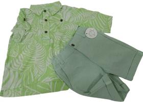 Conjunto Camisa Bermuda Luxo Menino Verão D'Tuia Baby 2549 Conjunto Camisa Bermuda Luxo Menino Verão D'Tuia Baby 2549