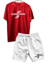 Conjunto Camisa Camiseta Bermuda Equillybrio Vest Algodão Varias Cores