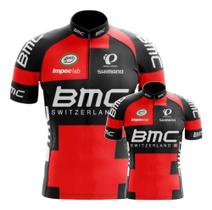 Conjunto Camisa Ciclismo BMC Pai E Filho Esportiva Uv Mtb