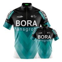 Conjunto Camisa Ciclismo Bora Pai E Filho Esportiva Uv Mtb