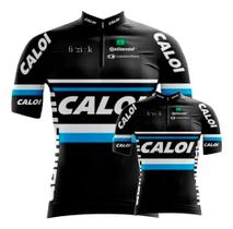 Conjunto Camisa Ciclismo Caloi Pai E Filho Esportiva Bike Uv Mtb