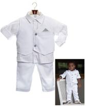 Conjunto Camisa, Colete e Calça Branca Conjunto Camisa, Colete e Calça Branca