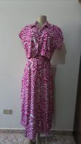 Conjunto camisa cropped e saia longa estampado - Rosa Conjunto camisa cropped e saia longa estampado - Rosa