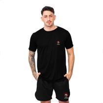 Conjunto Camisa E Bermuda Dry Fit Academia Caveira 3 V1