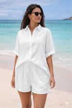 Conjunto camisa e short feminino moda praia Conjunto camisa e short feminino moda praia