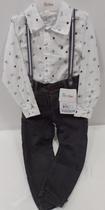 Conjunto Camisa Estampada + Calça Sarja Menino Paraiso 13166