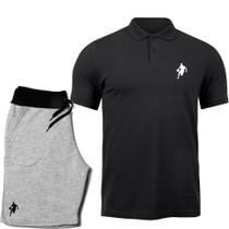 Conjunto Camisa Gola Polo Com Bermuda Shorts Basquete Dibre - Ad.Oficial