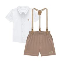 Conjunto Camisa Linho e Bermuda Bebê Menino Onda Marinha Conjunto Camisa Linho e Bermuda Bebê Menino Onda Marinha