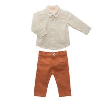 Conjunto Camisa Linho e Calça Tinturada