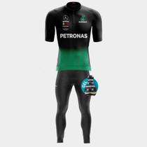 Conjunto Camisa Masculina Pro Petronas Preta + Calça Gel