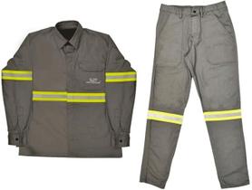 Conjunto camisa nr-10 guardian dx cedrodech c.a 46298 + calça nr 10 guardian dx cinza c.a 46296