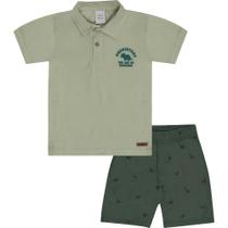 Conjunto Camisa Polo e Bermuda Dino Pulla Bulla Ref. 50680