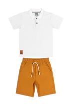 Conjunto Camisa Polo e Bermuda Infantil Quimby