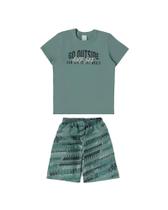 Conjunto Camisa Polo Manga Curta+Bermuda Moletinho Infantil Conjunto Camisa Polo Manga Curta+Bermuda Moletinho Infantil