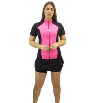 Conjunto Camisa Short Saia de Ciclismo D&A Collection- Feminino