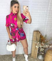 Conjunto camisão com short em viscolinho TAM M Veste do 36 ao 40 Conjunto camisão com short em viscolinho TAM M Veste do 36 ao 40