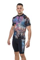 Conjunto Camiseta Bermuda Bike Ciclismo Masculino Curto Forro Elite - Pitu Baby