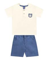 CONJUNTO CAMISETA/BERMUDA MASCULINO 12693 - 3 - Azul Marinho CONJUNTO CAMISETA/BERMUDA MASCULINO 12693 - 3 - Azul Marinho