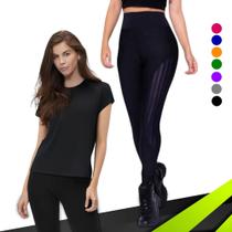 Conjunto CAMISETA Blusinha DRY FIT furadinho + CALÇA leg LEGGING REDINHA Feminino Academia 627 Conjunto CAMISETA Blusinha DRY FIT furadinho + CALÇA leg LEGGING REDINHA Feminino Academia 627
