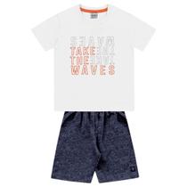 Conjunto Camiseta Branca Escritas E Bermuda Azul Marinho Fakini Conjunto Camiseta Branca Escritas E Bermuda Azul Marinho Fakini