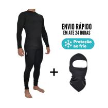 Conjunto Camiseta Calça e Balaclava Frio Intenso