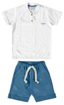 Conjunto camiseta com bermuda em moletom 13144 Conjunto camiseta com bermuda em moletom 13144