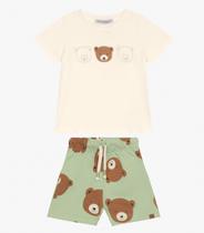 Conjunto Camiseta com Bermuda Masculina Trick Nick Off White