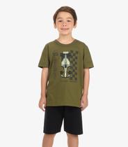 Conjunto Camiseta com Bermuda Masculino Rovi Kids Verde Conjunto Camiseta com Bermuda Masculino Rovi Kids Verde