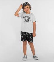 CONJUNTO CAMISETA COM BERMUDA ROVITEX KIDS Cinza