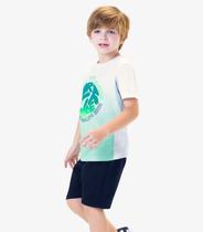 Conjunto Camiseta Com Bermuda Surf Rovi Kids Branco