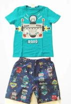 Conjunto camiseta com bermuda tamanho 03