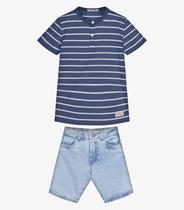 Conjunto Camiseta Com Bermuda Trick Nick Azul Conjunto Camiseta Com Bermuda Trick Nick Azul