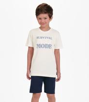 Conjunto Camiseta com Bermuda Trick Nick Bege Conjunto Camiseta com Bermuda Trick Nick Bege