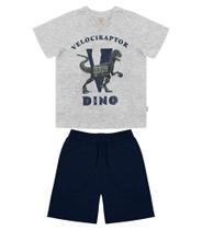 Conjunto Camiseta Com Bermuda Trick Nick Cinza