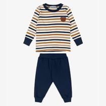 Conjunto Camiseta com Calça em Moletom Trick Nick Azul