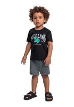 Conjunto Camiseta Dino e Bermuda Bee Loop