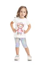 Conjunto camiseta e bermuda ciclista holográfica - Conjunto camiseta e bermuda ciclista holográfica -