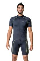 Conjunto Camiseta e Bermuda Curto Bike Masculino Forro Proteção UV Refletivo- Elite -BellaDonna Baby