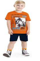 Conjunto Camiseta e Bermuda Infantil Menino Estampa Vibrante Conjunto Camiseta e Bermuda Infantil Menino Estampa Vibrante