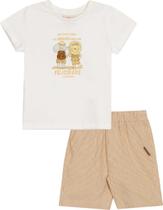 Conjunto Camiseta e Bermuda Linho Nini Bambini 4 Conjunto Camiseta e Bermuda Linho Nini Bambini 4