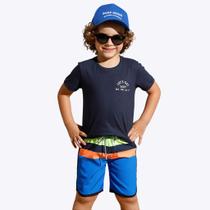 Conjunto Camiseta e Bermuda Microfibra Beach Infantil Menino Banana Danger 52203