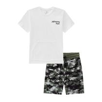 Conjunto Camiseta e Bermuda Moletinho Jonny Fox Conjunto Camiseta e Bermuda Moletinho Jonny Fox