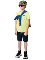 Conjunto camiseta e bermuda moletinho