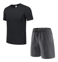Conjunto Camiseta e Bermuda treino Atleta Corrida Fitness