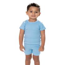 Conjunto Camiseta e Short Azul - Izitex Conjunto Camiseta e Short Azul - Izitex