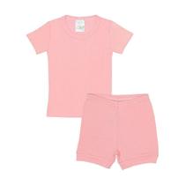 Conjunto Camiseta e Short Rosa - Izitex Conjunto Camiseta e Short Rosa - Izitex