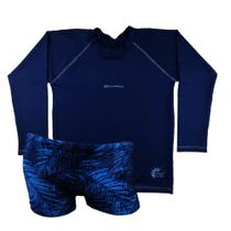 Conjunto Camiseta E Sunga Infantil Proteção Solar Conjunto Camiseta E Sunga Infantil Proteção Solar